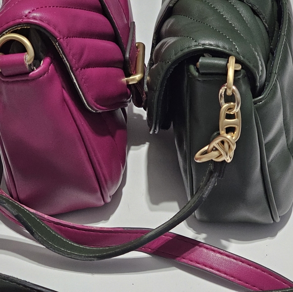 Time and Tru Women's Camber Crossbody Handbag Green,Pink,NWT - Picture 3 of 8